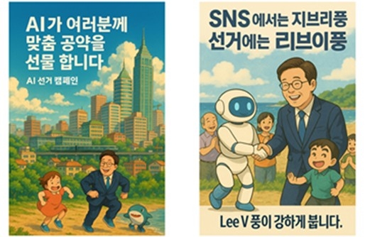 더불어민주당 총괄선대위 특보단의 AI선거 캠페인.